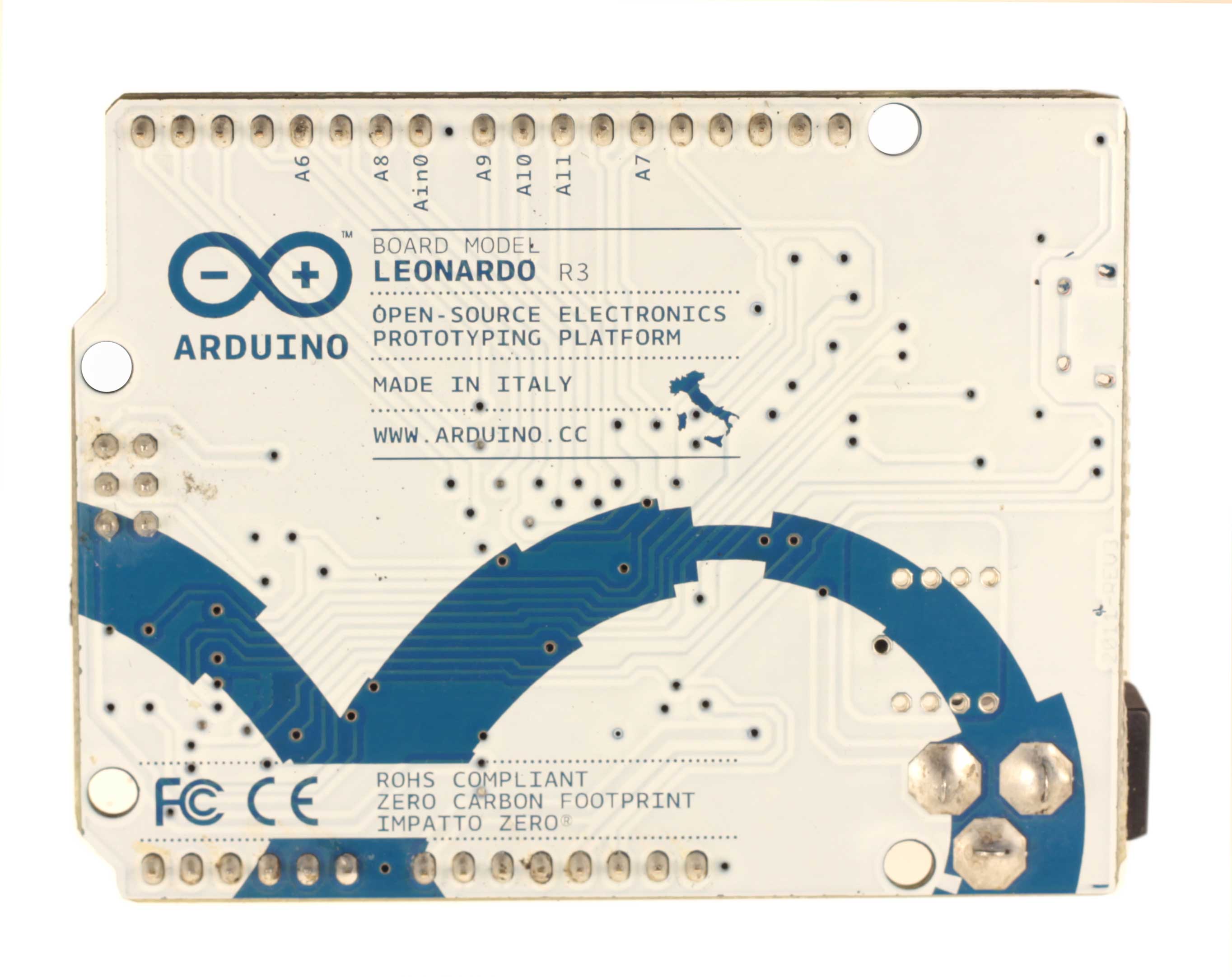 Arduino Leonardo (mit Steckverbindern)