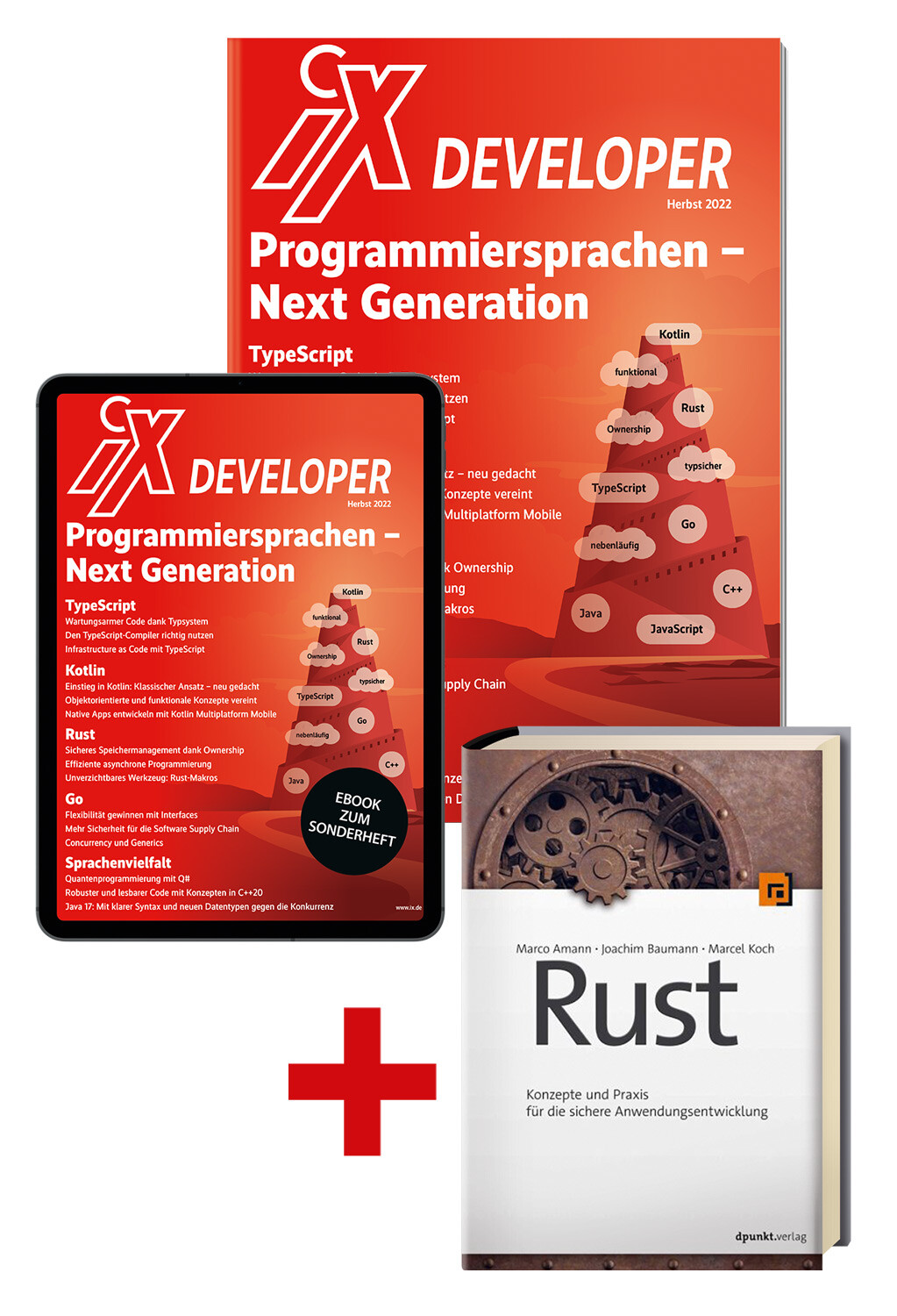 Superbundle iX Developer 2022 Programmiersprachen - Next Generation (Heft + PDF + Buch )