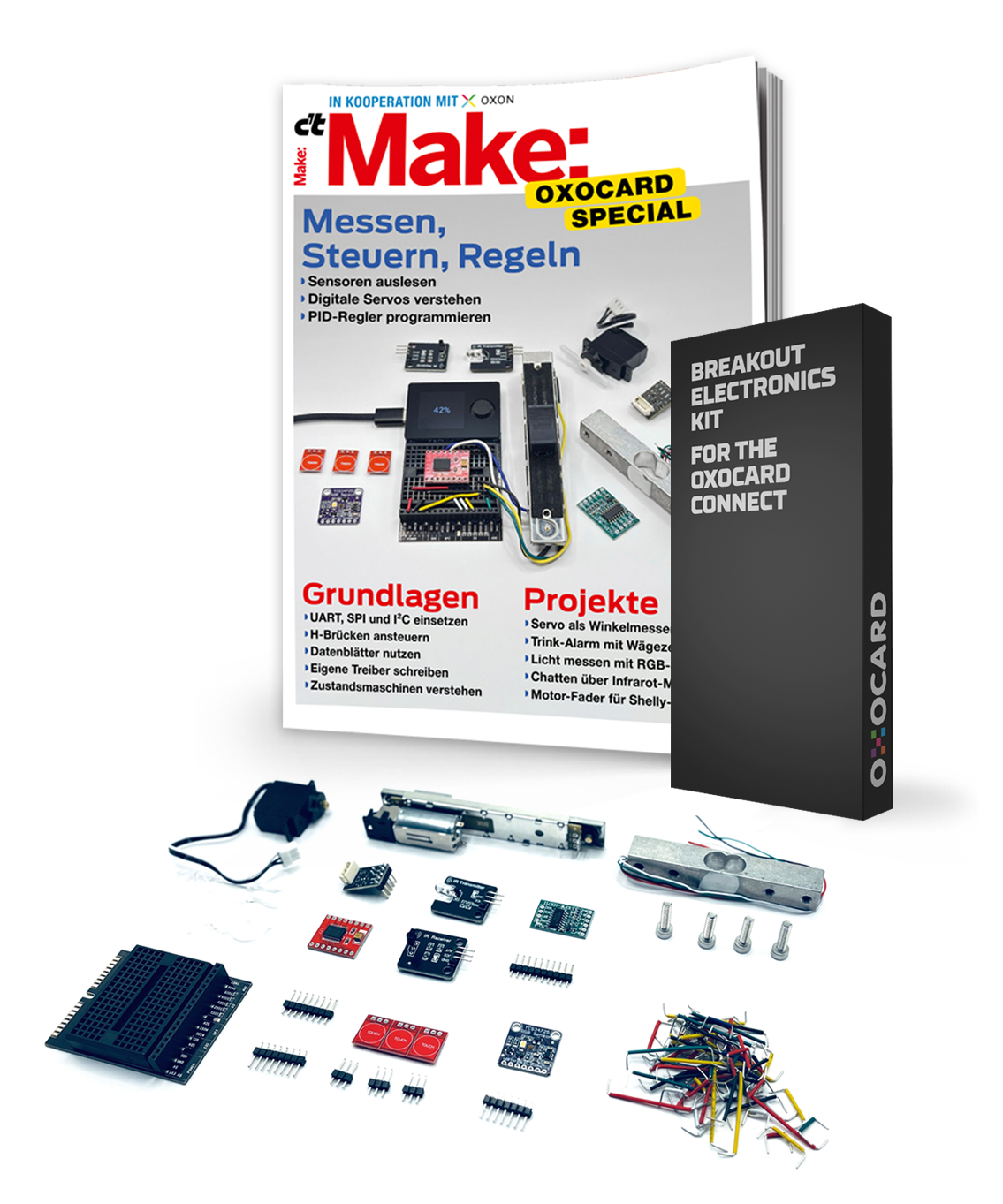 Make Oxocard-Special 2025: Messen, Steuern, Regeln + Connect Experimentierkit