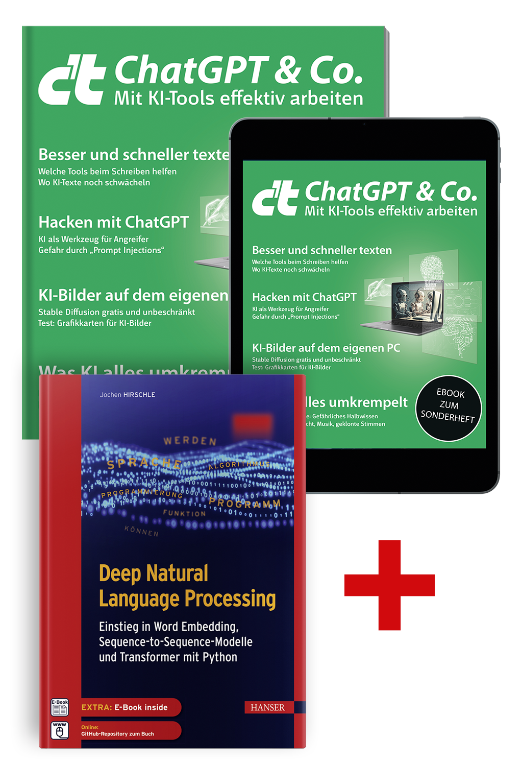 Superbundle c't ChatGPT & Co. (Heft + PDF + Buch)