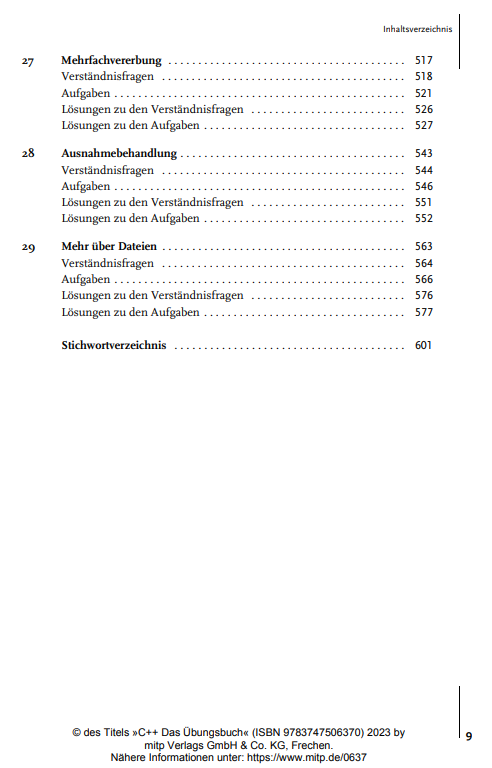 C++ Das Übungsbuch (6. Auflage) 
