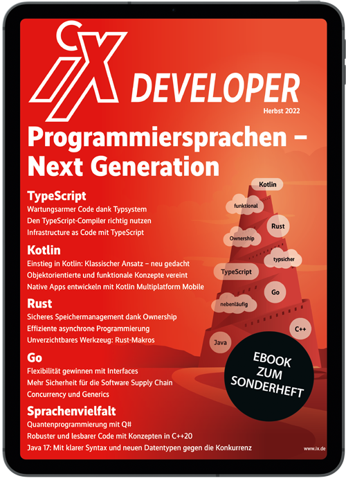 iX Developer 2022 Programmiersprachen - Next Generation (eBook zum Sonderheft)