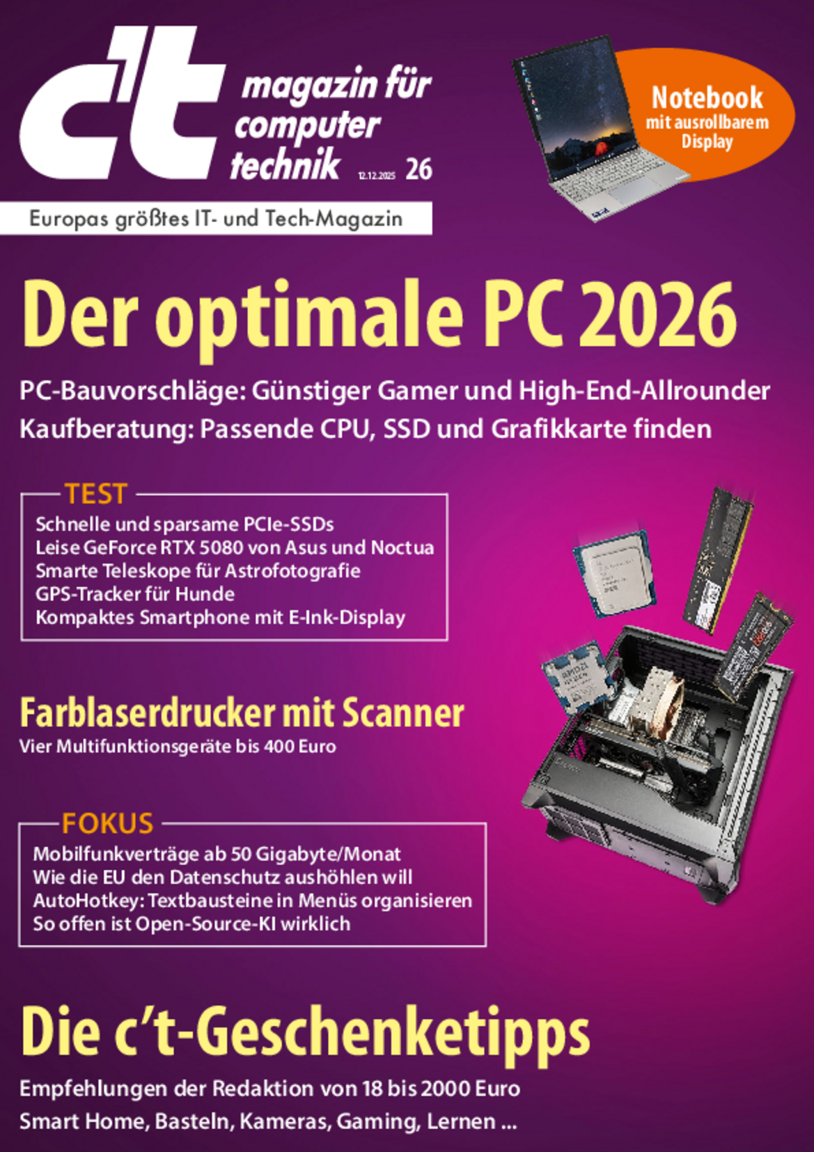 Produktbild für c't 26/2025