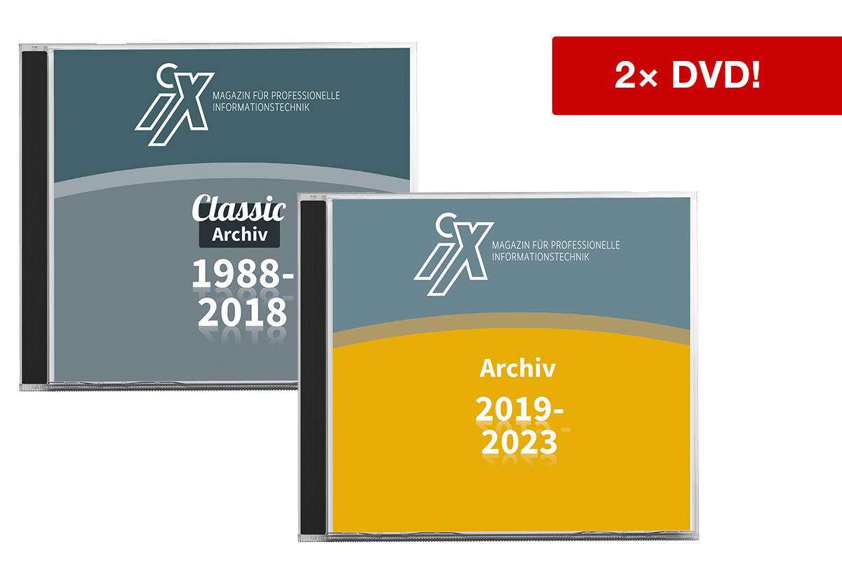 iX Gesamtarchiv 1988-2023 (2 DVDs)