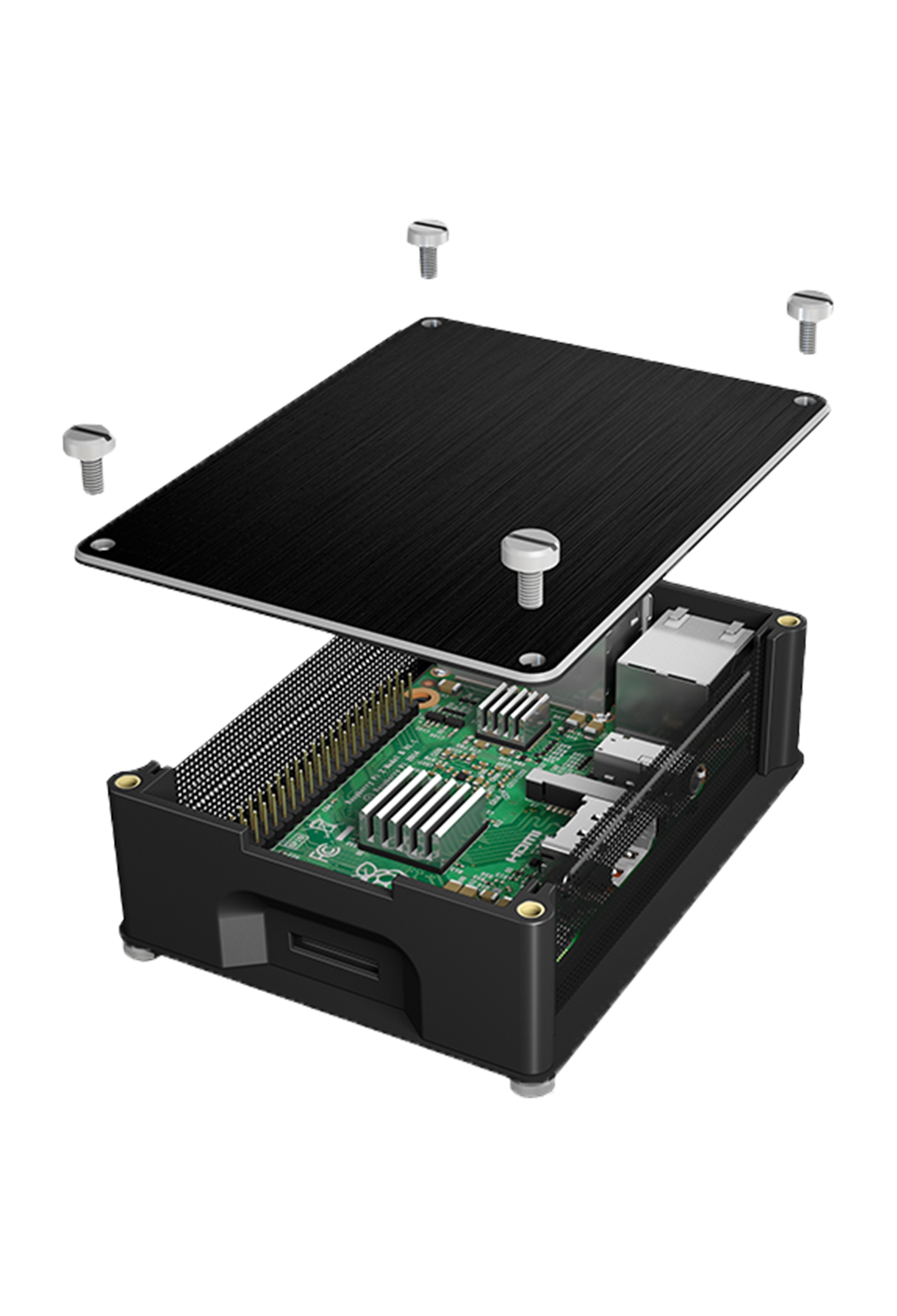 ICY BOX-RP102 Gehäuse für Raspberry Pi 2B & 3B