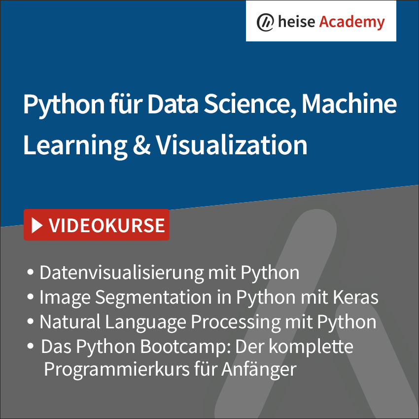 Tutorial-Bundle Python für Data Science, Machine Learning & Visualization