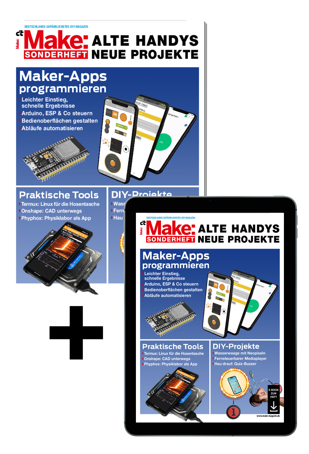 Bundle Make Sonderheft 2024 - Alte Handys, neue Projekte (Heft + PDF)
