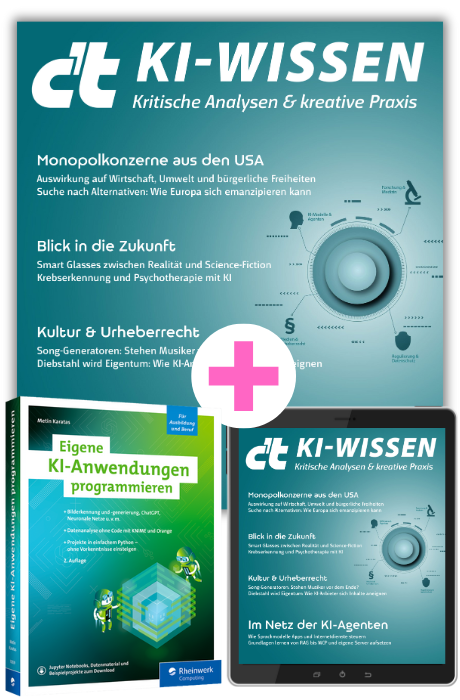 Superbundle c't KI-Wissen 2/25 (Heft + PDF + Buch)