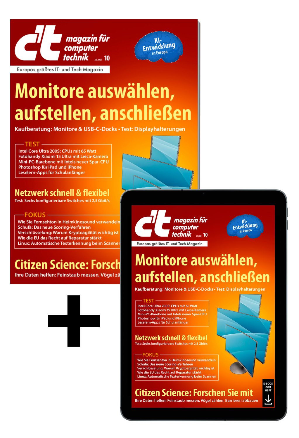 Bundle c't 10/2025 (Heft + PDF)