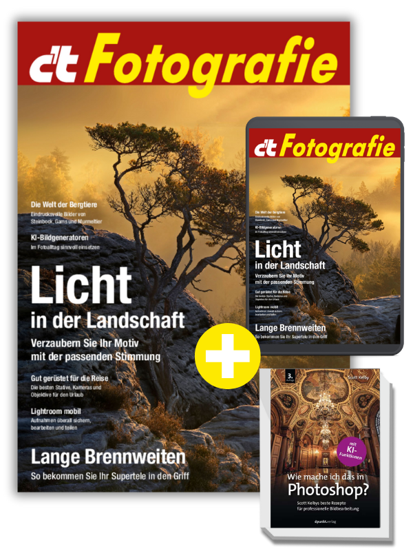 Superbundle c't Fotografie 04/2024 (Heft + PDF + Buch)