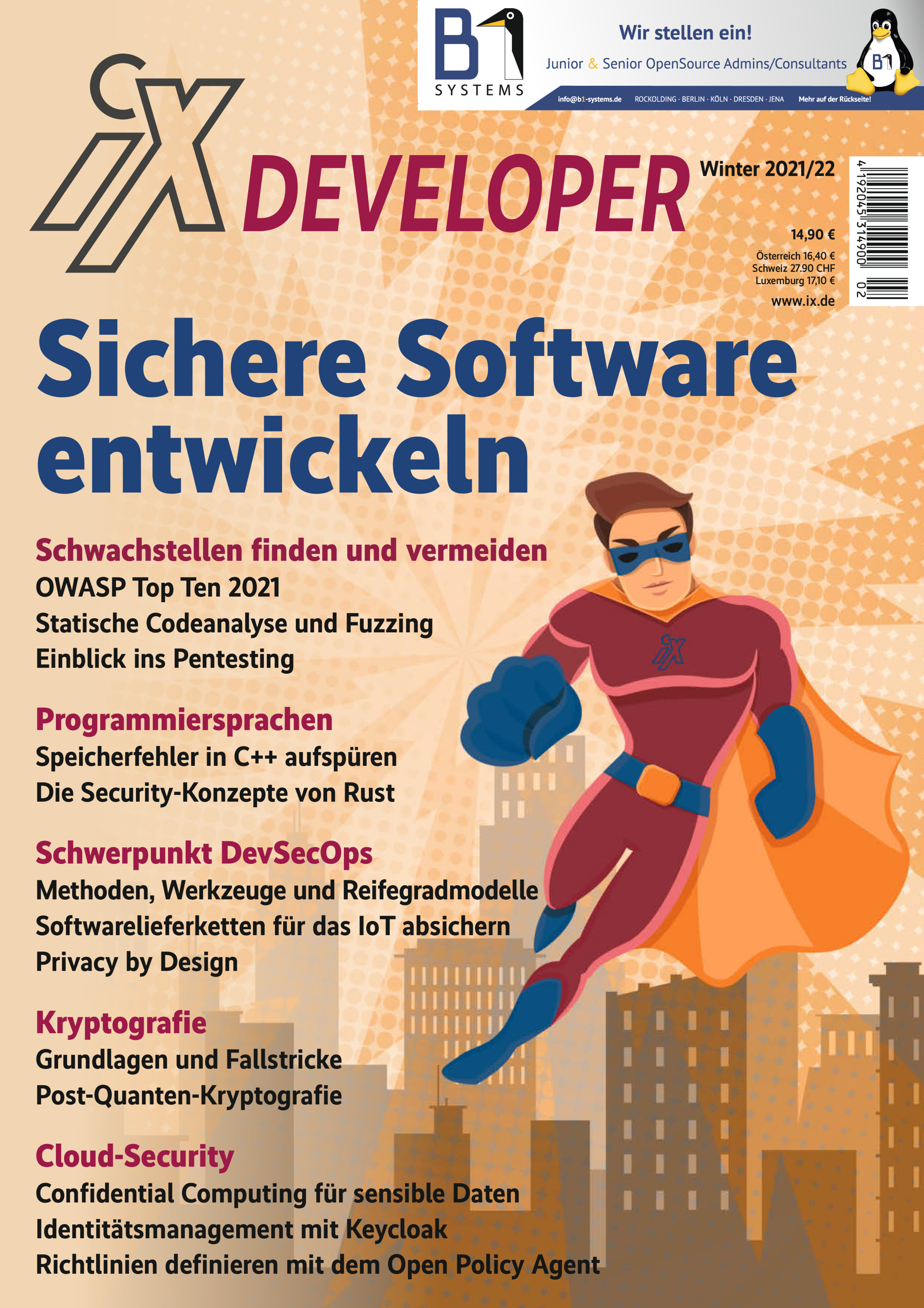 iX Developer Sichere Software entwickeln 2021/22