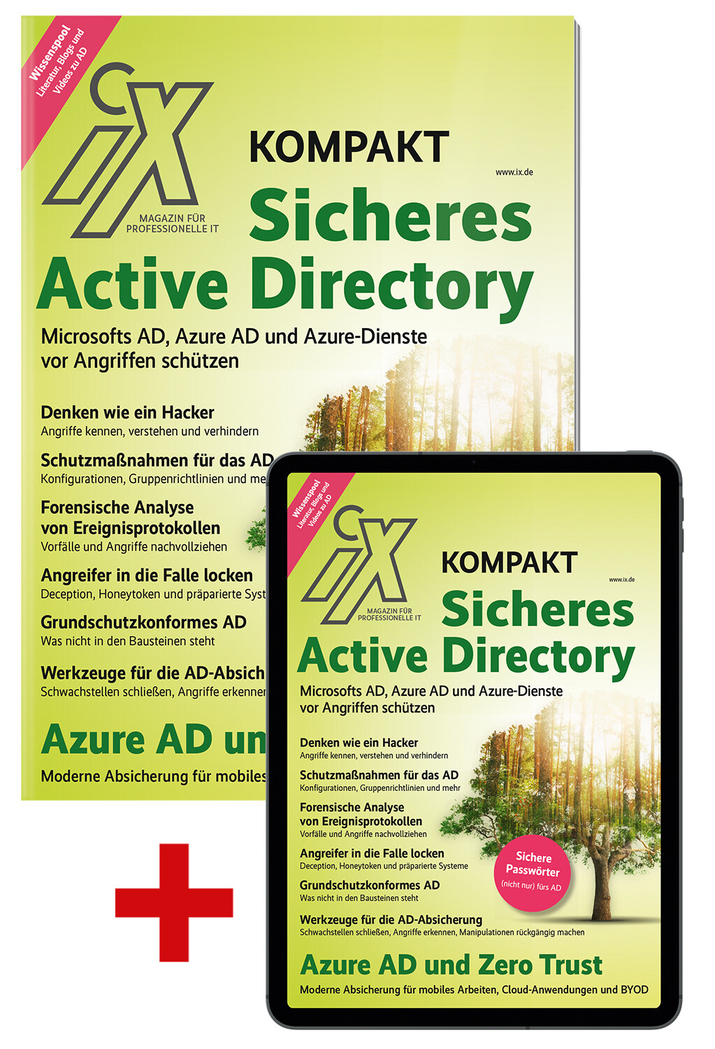 Bundle: iX kompakt Sicheres Active Directory (Heft + PDF)