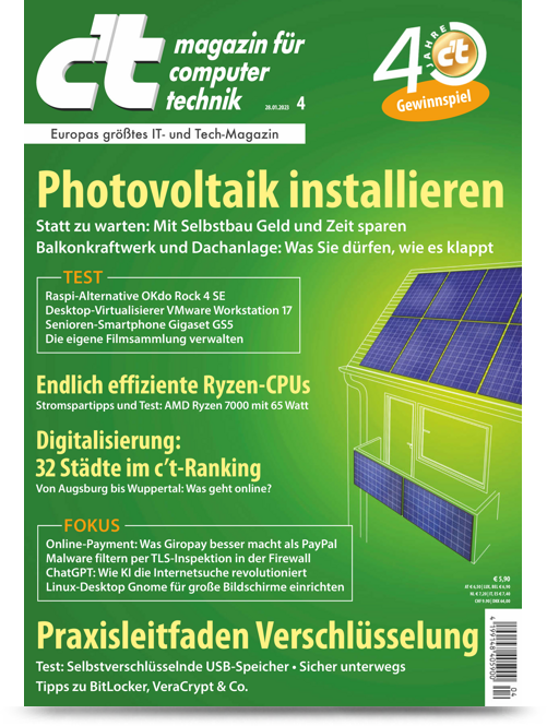 c't Heft mit 50% Rabatt - 6 für 3 c't Heft mit 50% Rabatt - 6 für 3