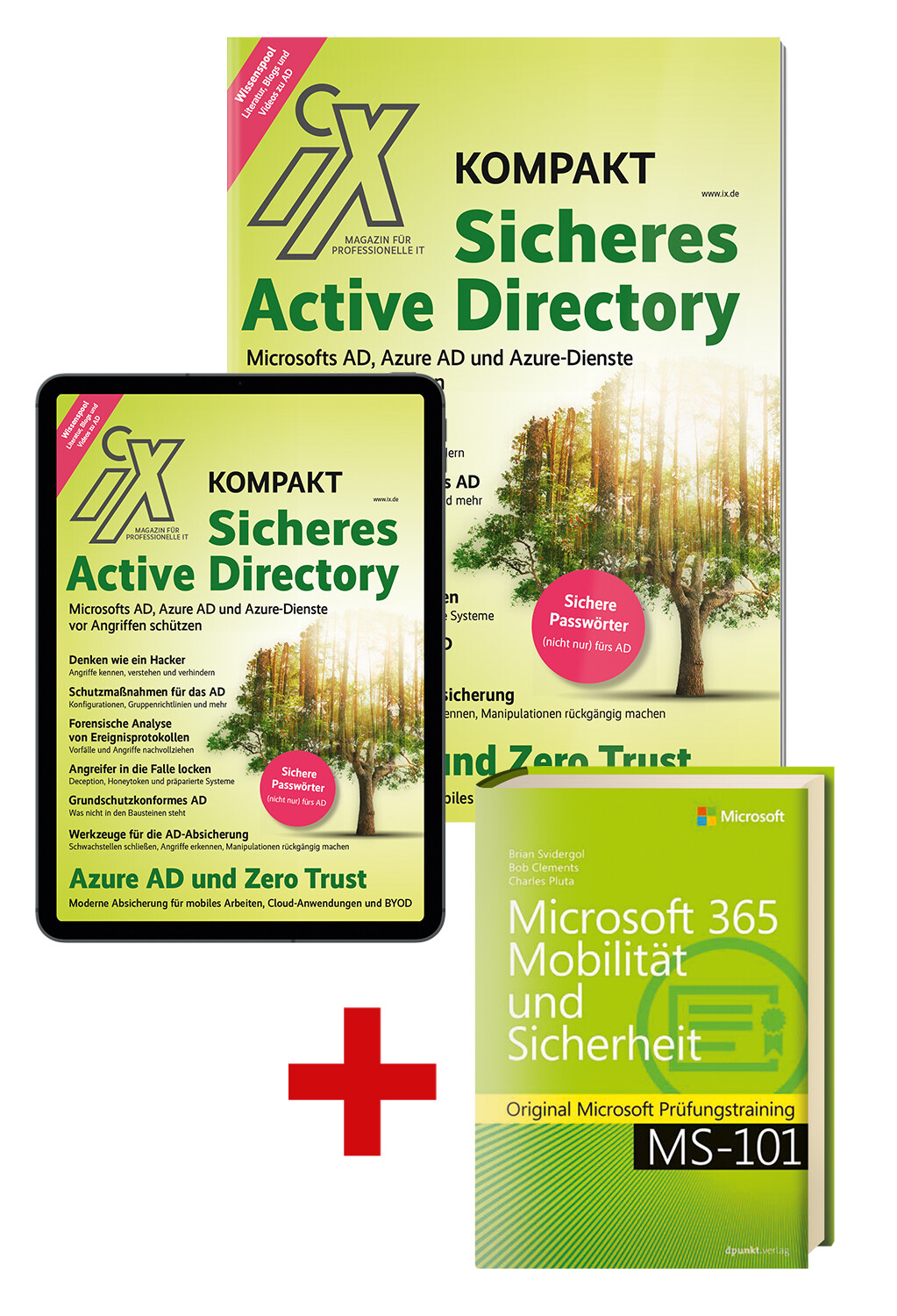 Superbundle: iX kompakt Sicheres Active Directory (Heft + PDF + Buch)