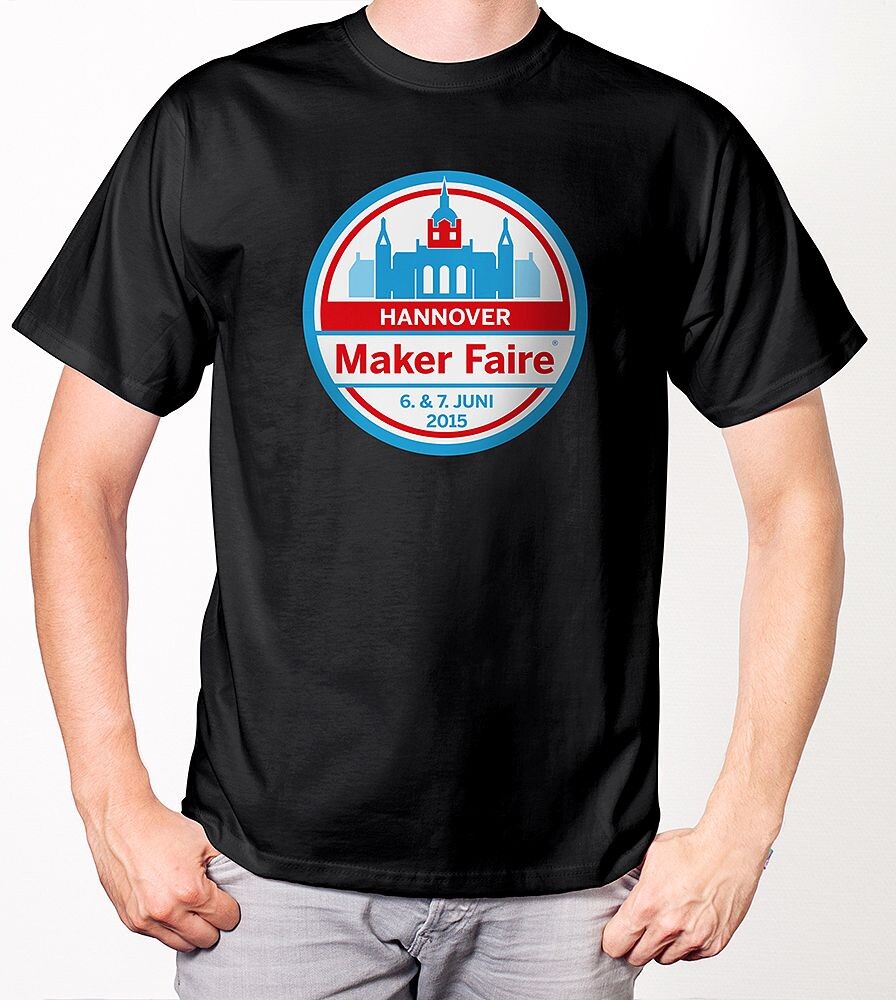 T-Shirt Maker Faire Hannover 2015 - schwarz