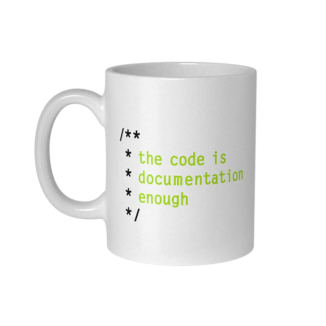 Tasse "The Code is Documentation enough"