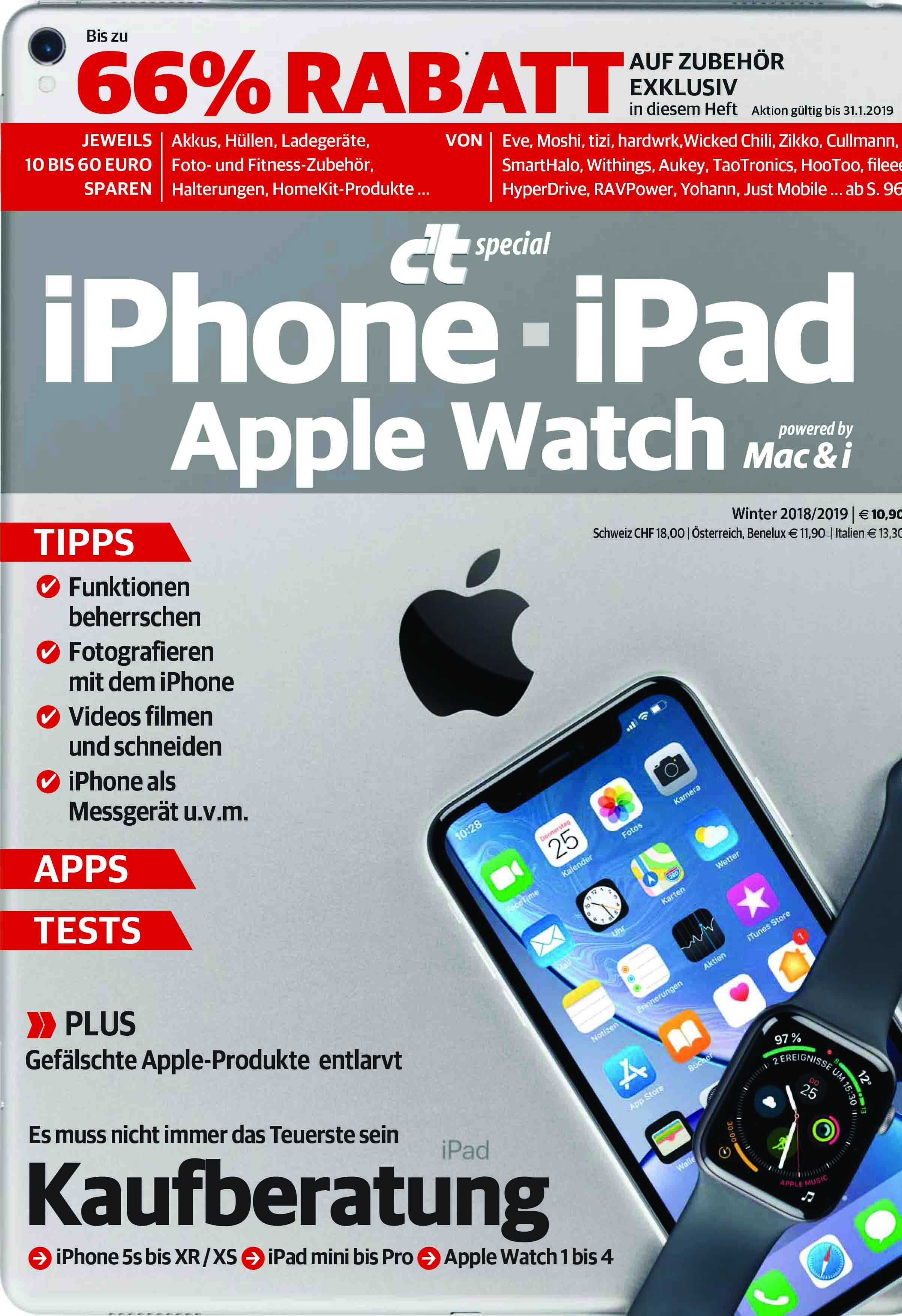 c't special iPhone - iPad - Apple Watch