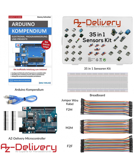 Ultimatives Arduino Starter Kit (inkl. UNO & Buch!)