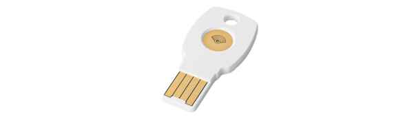Formfaktor wie das Feitian-Token, aber völlig andere Firmware: Google Titan USB-A (Abb. 2)., Google Ireland Limited
