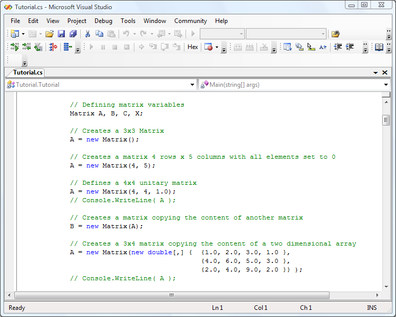  .NET Matrix Library