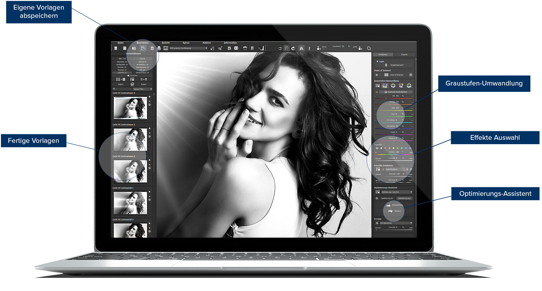 Black & White projects