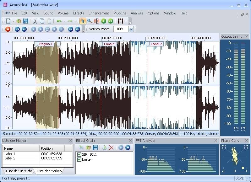 Acoustica Download von heise.de