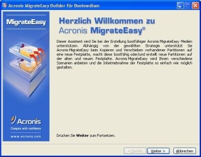 Acronis Migrate Easy