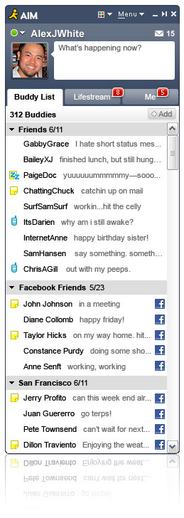  AIM (AOL Instant Messenger)