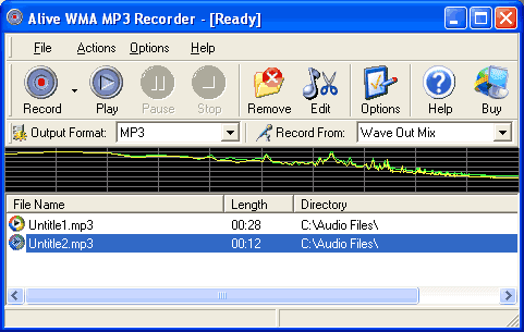 Alive WMA MP3 Recorder
