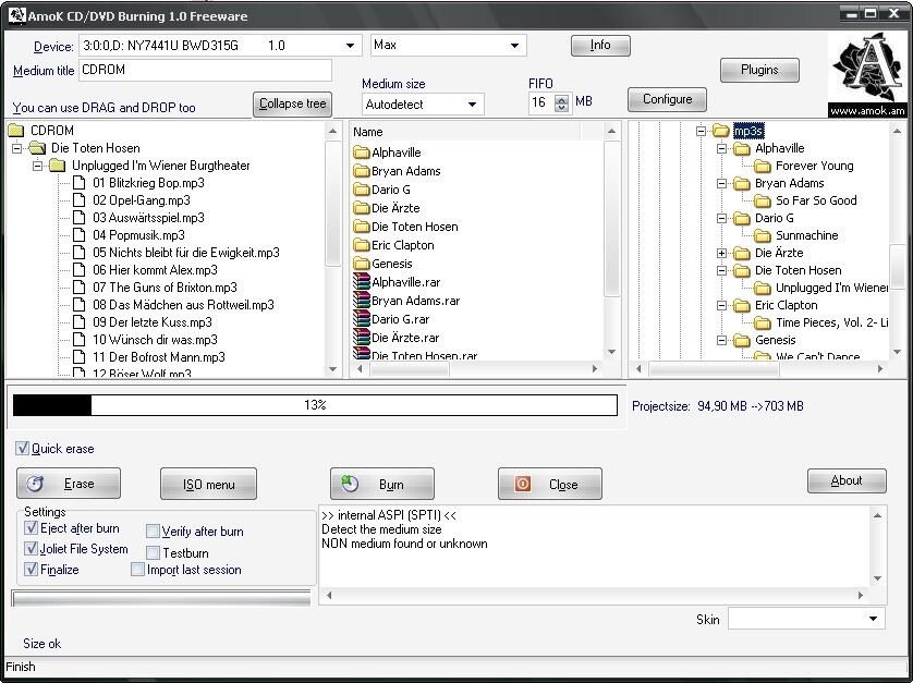 AmoK CD/DVD Burning (DP CD DVD Burner)