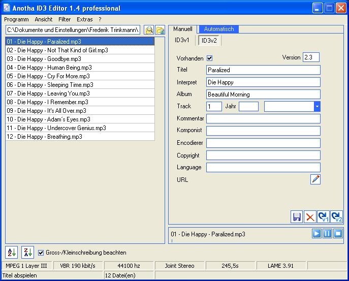  Anotha ID3 Editor