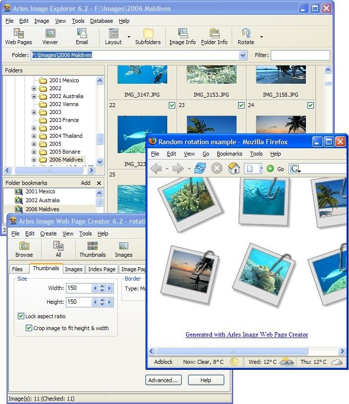 Arles Image Web Page Creator