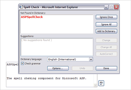  ASP Spell Check