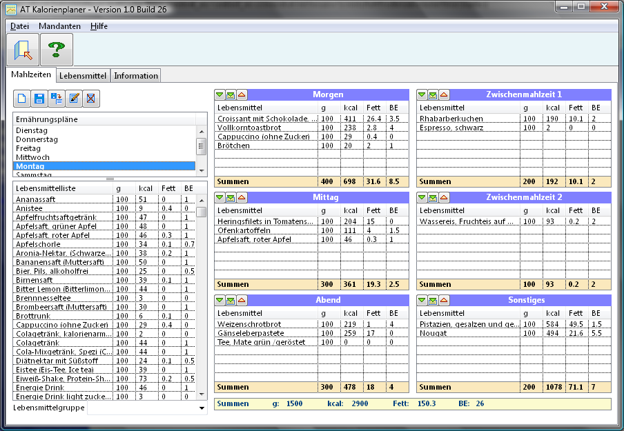 AT Kalorienplaner Lite