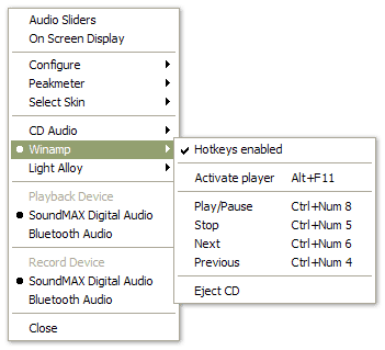 Audio Sliders