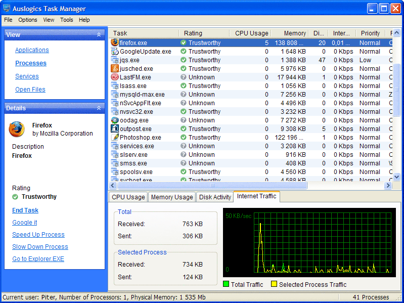  Auslogics Task Manager