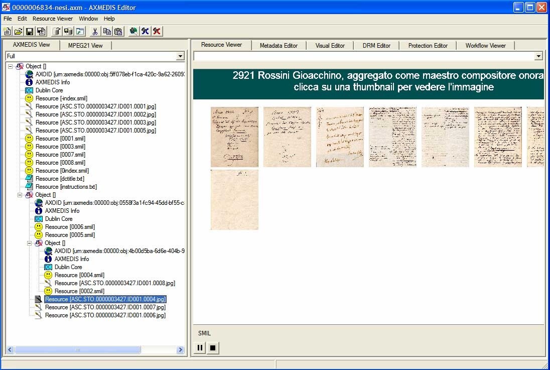  AXMEDIS Editor