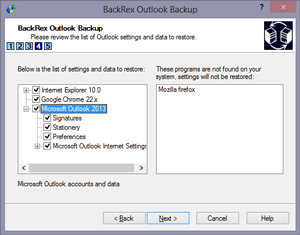  BackRex Outlook Backup
