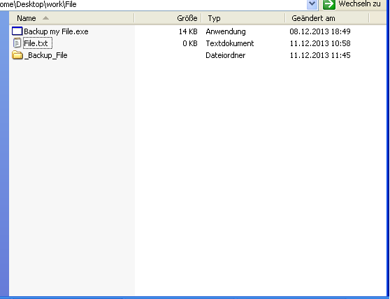 Backup my File