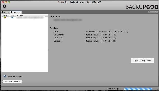  BackupGoo - Offline-Backup für Google-Dienste