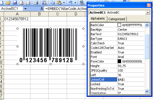  Barcode ActiveX Control