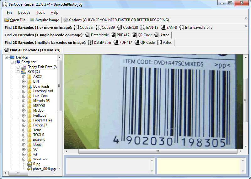 BarCodeReader