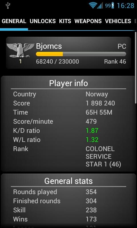  Battlefield BF3 Stats