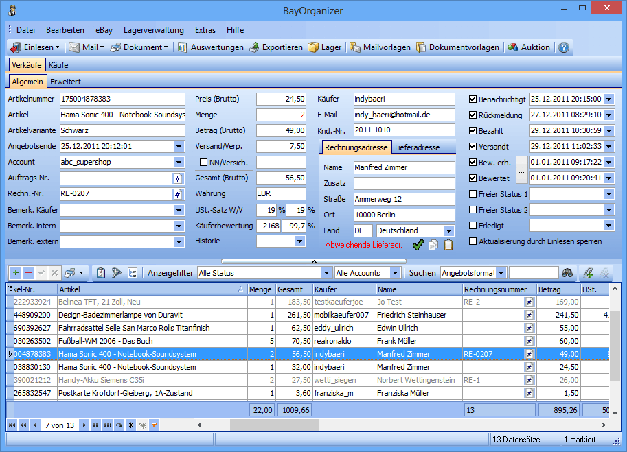 BayOrganizer