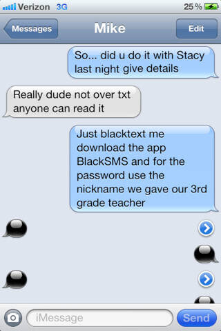  Black SMS - Protected Texts