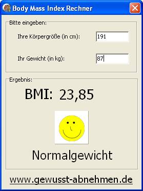  BMI Rechner