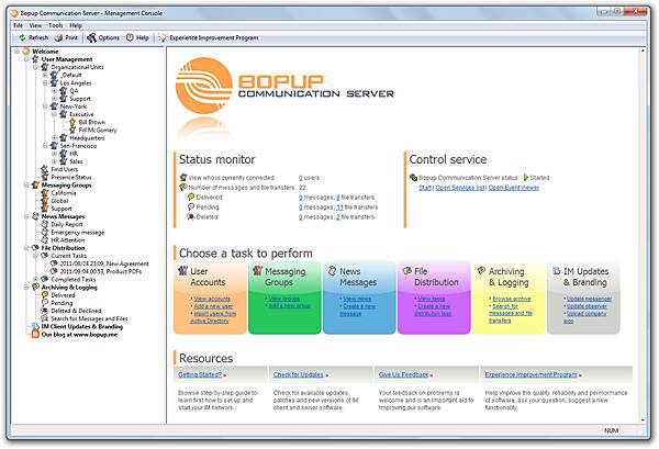  Bopup Communication Server