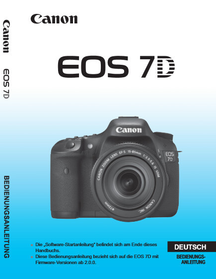 Canon EOS 7D Handbuch