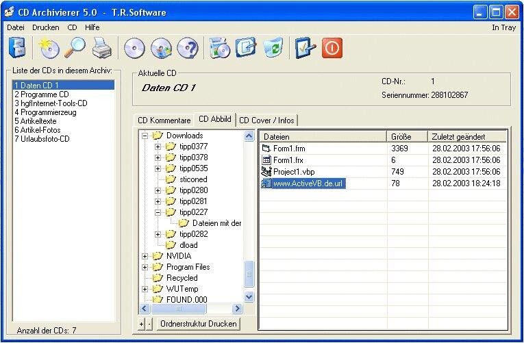  CD Archivierer