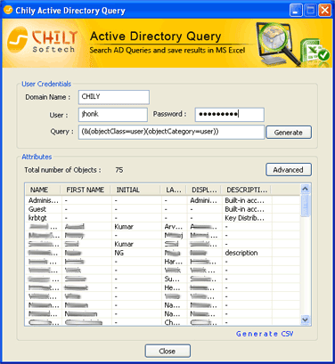 Chily Active Directory Query